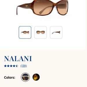 Maui Jim Nalani Sunglasses   Tortoise White and Blue